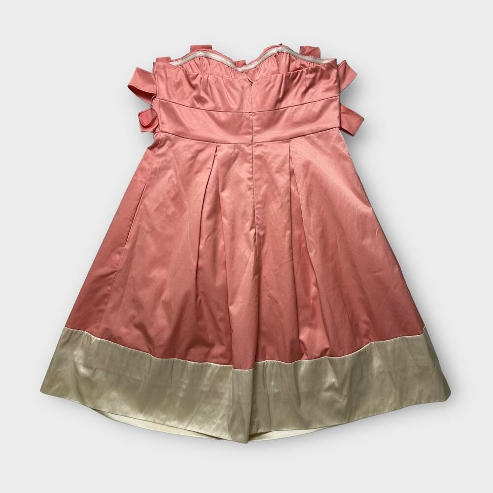 Fumblin’ Foe Pink Coquette Cocktail Party Strapless Taffeta‎ Mini Dress Size S - Picture 3 of 9